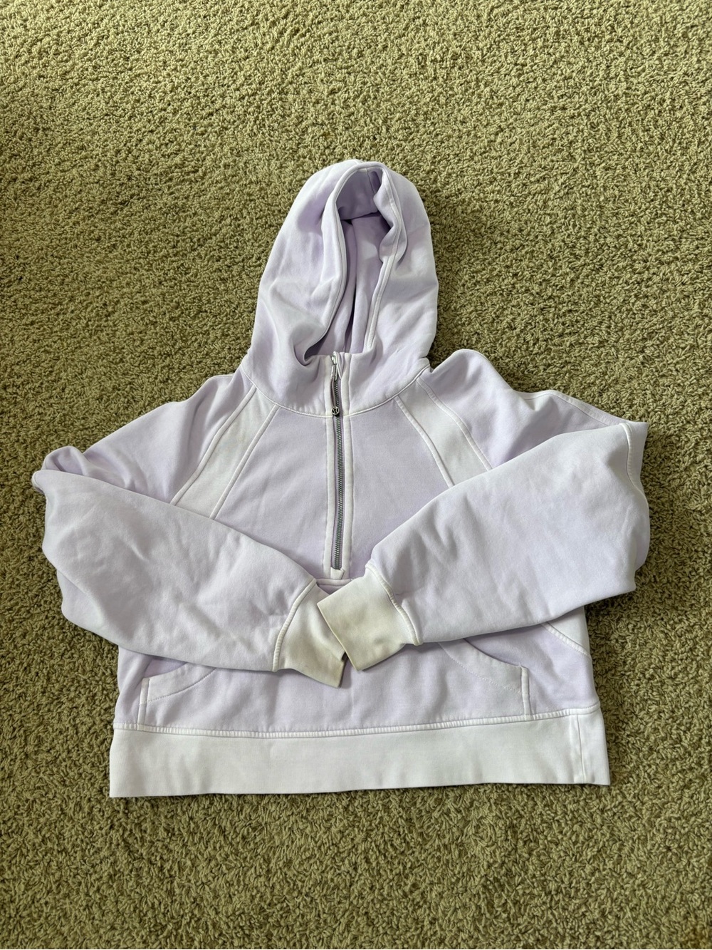 lululemon athletica Lavender Washed Half-Zip Hoodie